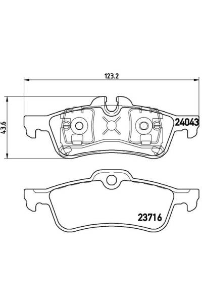 Kit pastiglie freno, Freno a disco BREMBO 65-P 06 032