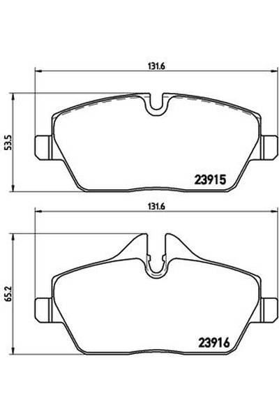 Kit pastiglie freno, Freno a disco BREMBO 65-P 06 034