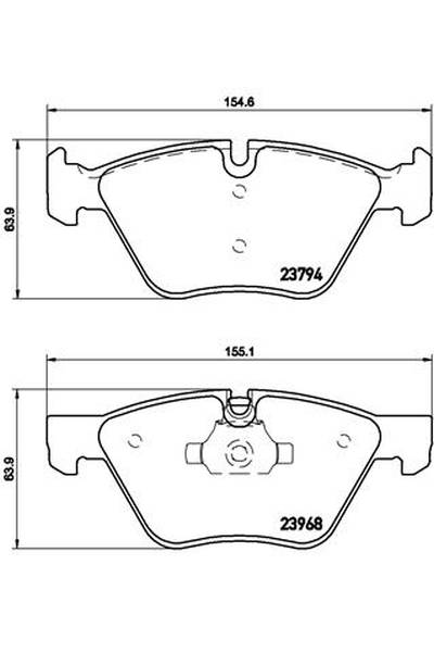 Kit pastiglie freno, Freno a disco BREMBO 65-P 06 036