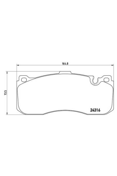 Kit pastiglie freno, Freno a disco BREMBO 65-P 06 041