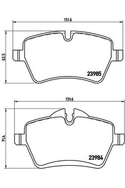 Kit pastiglie freno, Freno a disco BREMBO 65-P 06 051