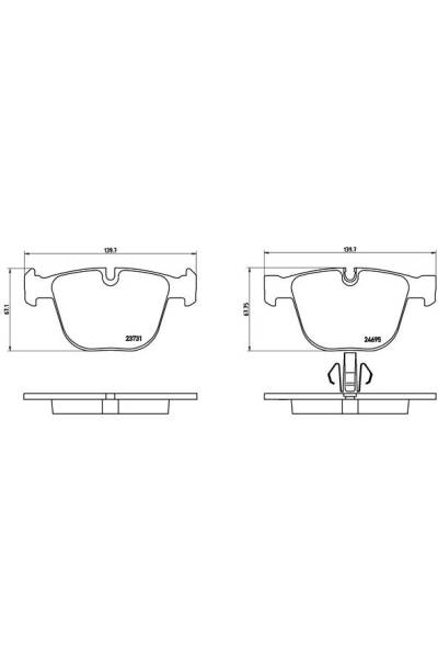 Kit pastiglie freno, Freno a disco BREMBO 65-P 06 053