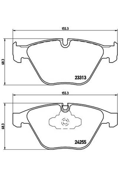 Kit pastiglie freno, Freno a disco BREMBO 65-P 06 055