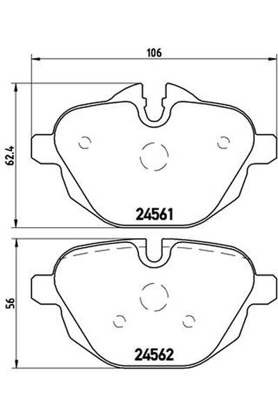 Kit pastiglie freno, Freno a disco BREMBO 65-P 06 064