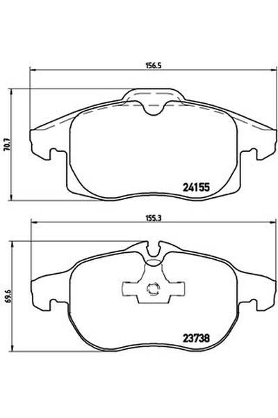 Kit pastiglie freno, Freno a disco BREMBO 65-P 10 011