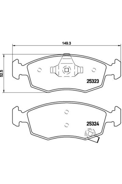 Kit pastiglie freno, Freno a disco BREMBO 65-P 11 031