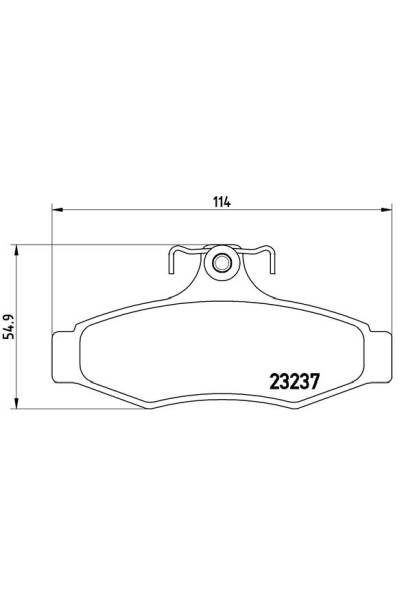 Kit pastiglie freno, Freno a disco BREMBO 65-P 15 005