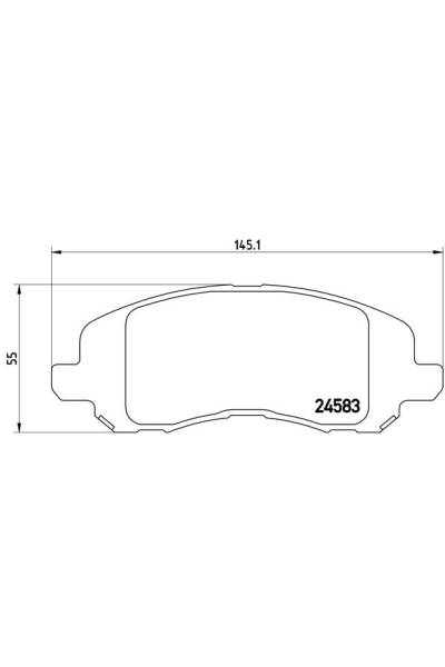 Kit pastiglie freno, Freno a disco BREMBO 65-P 18 001