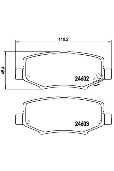 Kit pastiglie freno, Freno a disco BREMBO 65-P 18 024