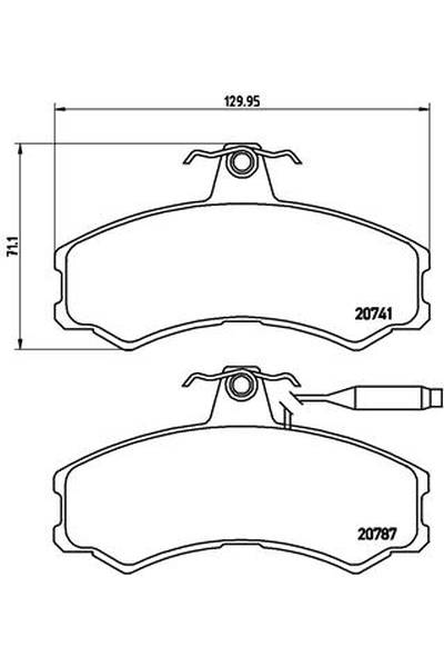 Kit pastiglie freno, Freno a disco BREMBO 65-P 23 022