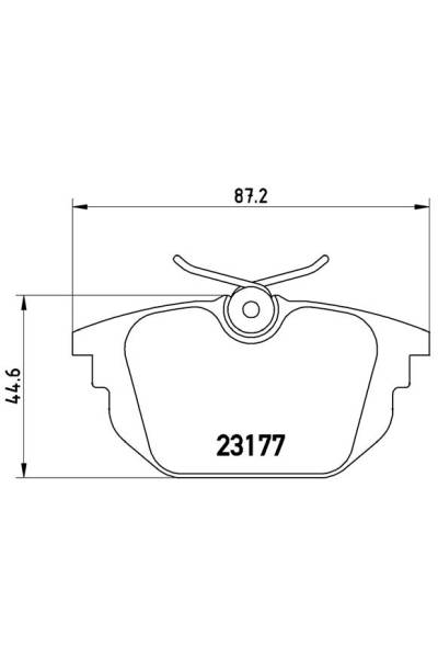 Kit pastiglie freno, Freno a disco BREMBO 65-P 23 026