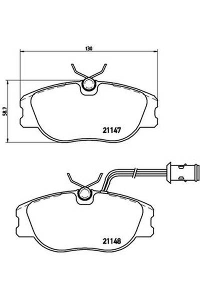 Kit pastiglie freno, Freno a disco BREMBO 65-P 23 041