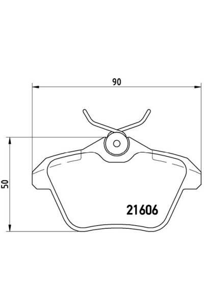 Kit pastiglie freno, Freno a disco BREMBO 65-P 23 067