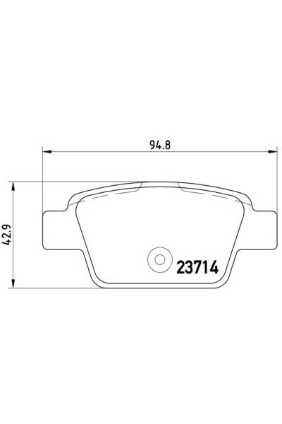 Kit pastiglie freno, Freno a disco BREMBO 65-P 23 080