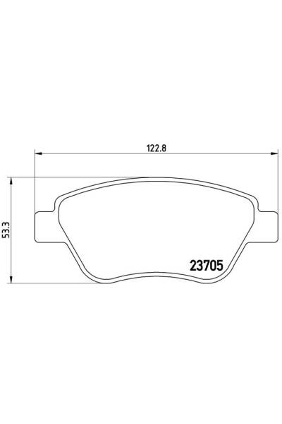 Kit pastiglie freno, Freno a disco BREMBO 65-P 23 099