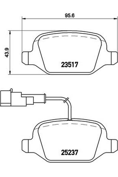 Kit pastiglie freno, Freno a disco BREMBO 65-P 23 131