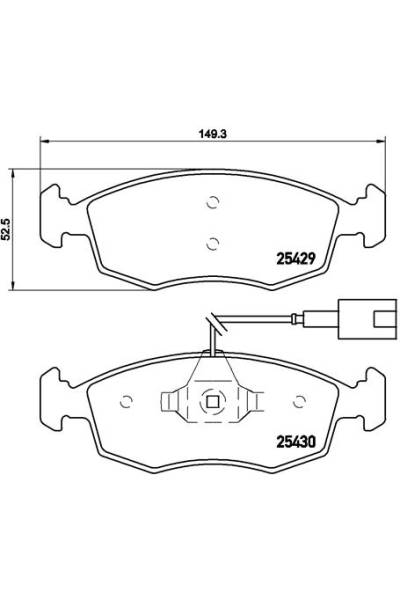 Kit pastiglie freno, Freno a disco BREMBO 65-P 23 138