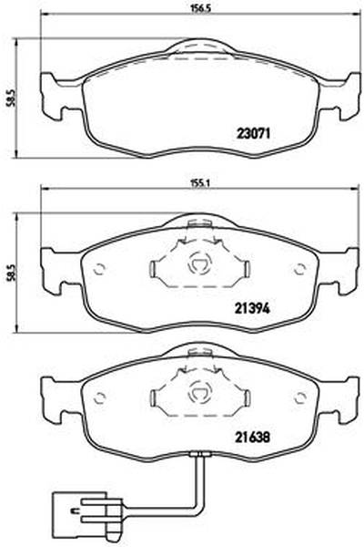 Kit pastiglie freno, Freno a disco BREMBO 65-P 24 034