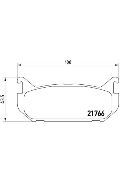 Kit pastiglie freno, Freno a disco BREMBO 65-P 24 036