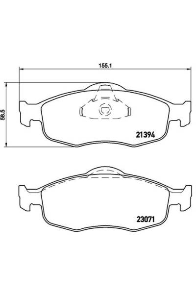 Kit pastiglie freno, Freno a disco BREMBO 65-P 24 037