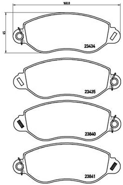 Kit pastiglie freno, Freno a disco BREMBO 65-P 24 053