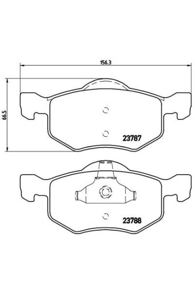 Kit pastiglie freno, Freno a disco BREMBO 65-P 24 056