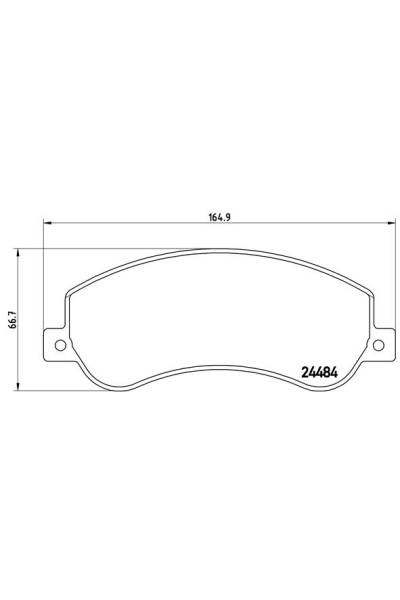 Kit pastiglie freno, Freno a disco BREMBO 65-P 24 064