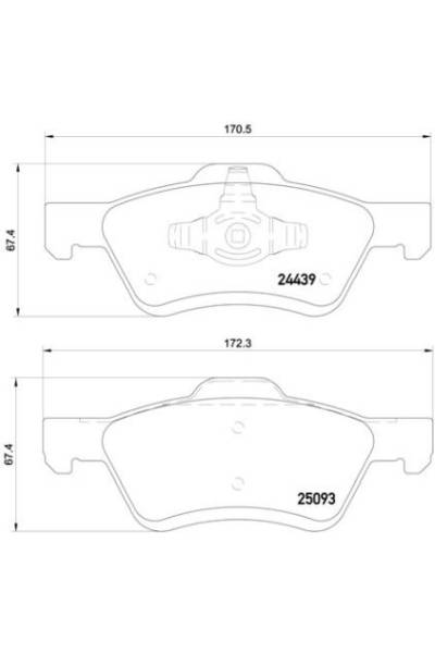 Kit pastiglie freno, Freno a disco BREMBO 65-P 24 159