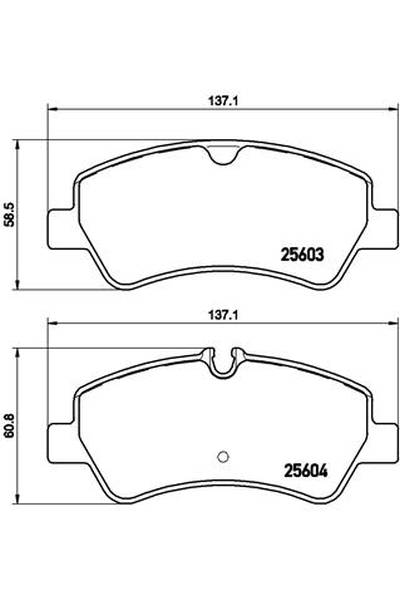 Kit pastiglie freno, Freno a disco BREMBO 65-P 24 160