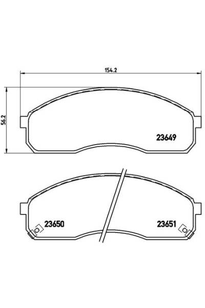 Kit pastiglie freno, Freno a disco BREMBO 65-P 30 012