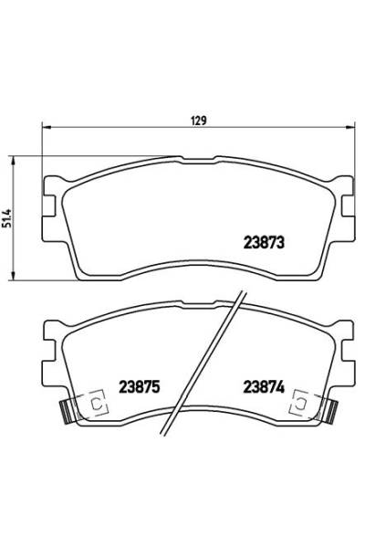 Kit pastiglie freno, Freno a disco BREMBO 65-P 30 016