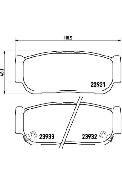 Kit pastiglie freno, Freno a disco BREMBO 65-P 30 057