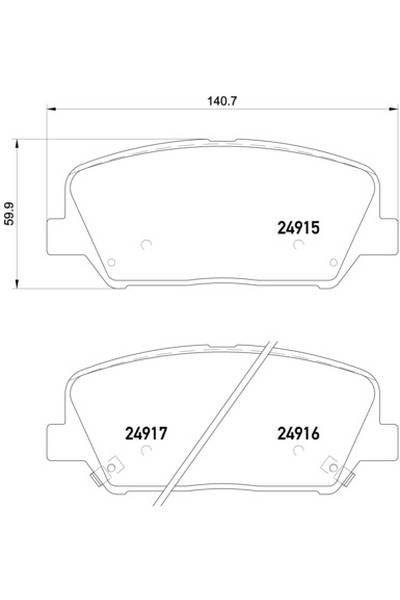 Kit pastiglie freno, Freno a disco BREMBO 65-P 30 065