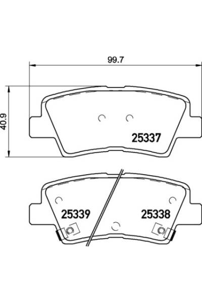 Set di pastiglie, freno a disco brembo 65-P 30 094