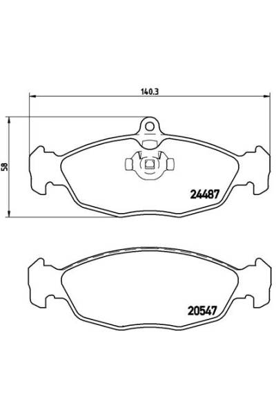 Kit pastiglie freno, Freno a disco BREMBO 65-P 36 017