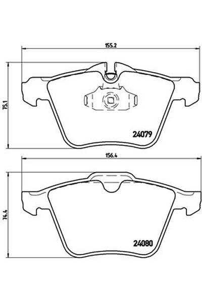 Kit pastiglie freno, Freno a disco BREMBO 65-P 36 027