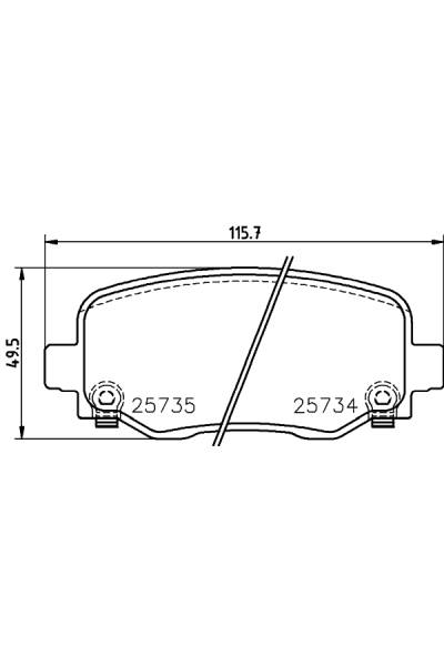 Set di pastiglie, freno a disco brembo 65-P 37 020