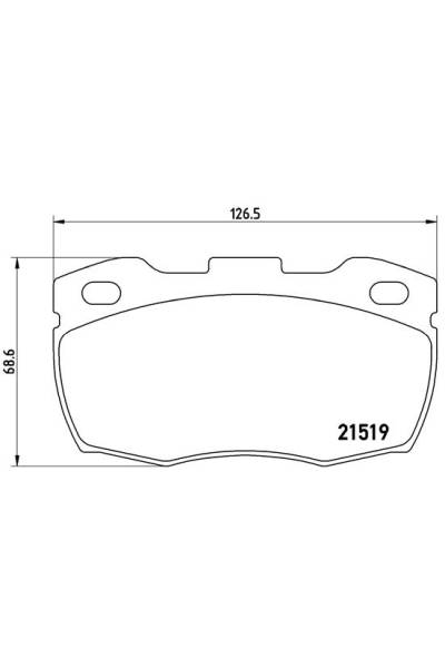 Kit pastiglie freno, Freno a disco BREMBO 65-P 44 005