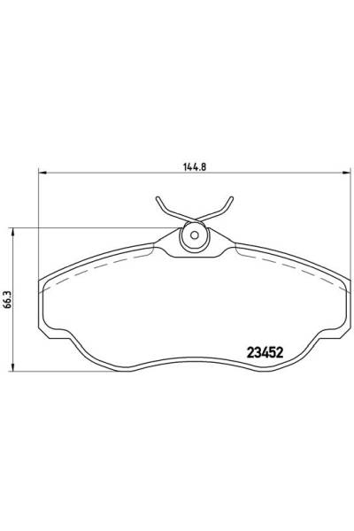 Kit pastiglie freno, Freno a disco BREMBO 65-P 44 008