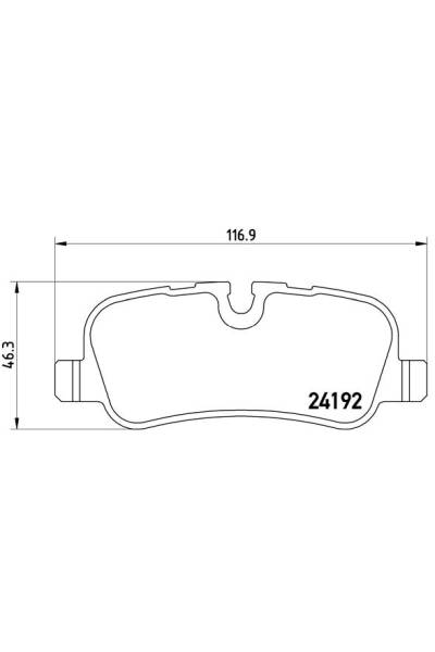 Kit pastiglie freno, Freno a disco BREMBO 65-P 44 013