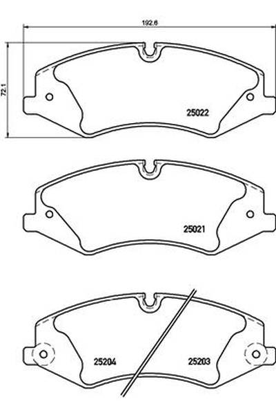 Kit pastiglie freno, Freno a disco BREMBO 65-P 44 022