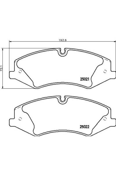 Kit pastiglie freno, Freno a disco BREMBO 65-P 44 024