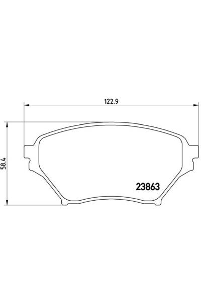 Kit pastiglie freno, Freno a disco BREMBO 65-P 49 029