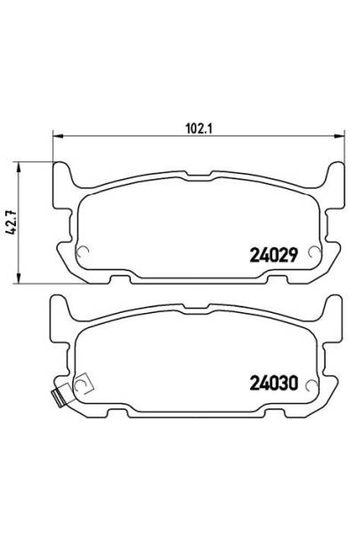 Kit pastiglie freno, Freno a disco BREMBO 65-P 49 031