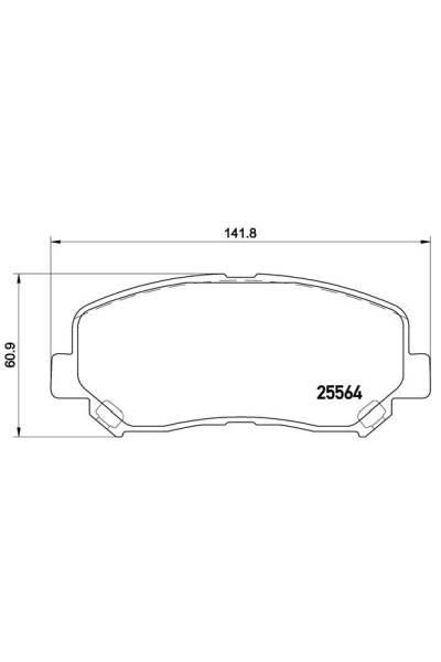 Kit pastiglie freno, Freno a disco BREMBO 65-P 49 045