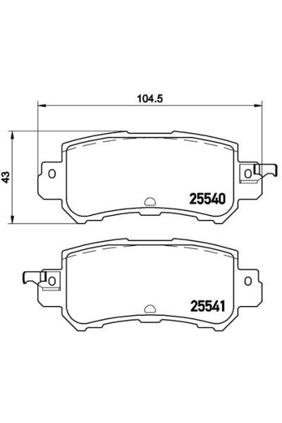 Kit pastiglie freno, Freno a disco BREMBO 65-P 49 047