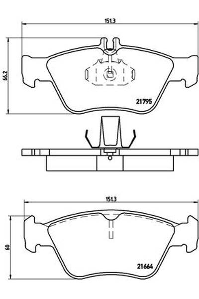 Kit pastiglie freno, Freno a disco BREMBO 65-P 50 023