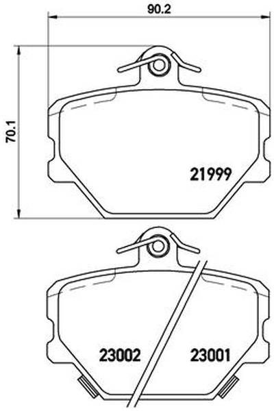 Kit pastiglie freno, Freno a disco BREMBO 65-P 50 038