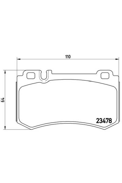 Kit pastiglie freno, Freno a disco BREMBO 65-P 50 061