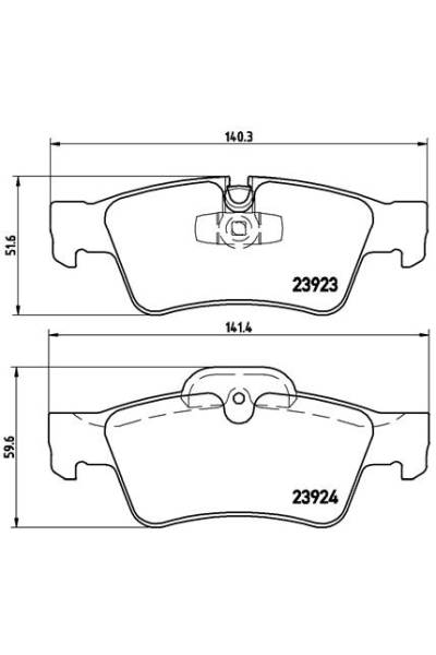 Kit pastiglie freno, Freno a disco BREMBO 65-P 50 064